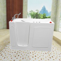 safe small bathtubs installed in corner CWB30