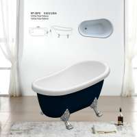 Foshan TOPV sanitary ware factory sale deep bath 1200 mm small freestanding tub for bathroom