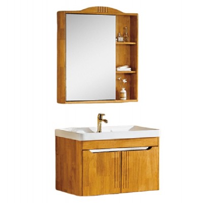 waterproof wood wall mounted bathroom vanity cabinet wall mount wood shelves bathroom cabinet KQ-6019