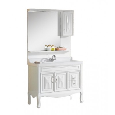 Bathroom vanity set floor standing mirrored waterproof bathroom mirror cabinet K-Q8062