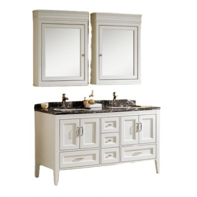 K-Q6001 double sink bathroom vanity, double drawing cabinet