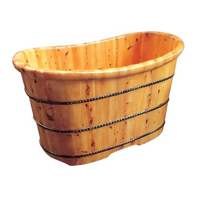 Hot Sale Wooden Barrel Bathtub for Adults Freestanding Bathroom Bath tubs K-9501