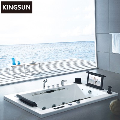 K-8972 Drop-in popular shower bathroom sanitary bathtub with TV and more function