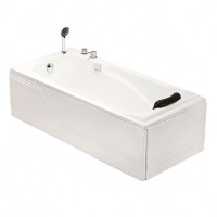 New popular design 130cm portable acrylic resin 2 sided skirt bathtub