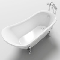 Hot sale bathtub , Small irregular movable claw foot freestanding bathtub