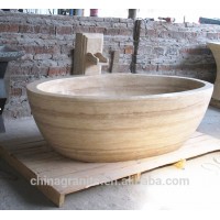 Factory wholesale cheap price white marble natural polished stone bath tub sizes  baby bathtub price