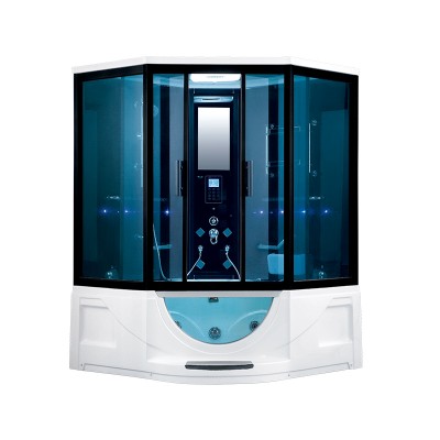 K-7025 Enclosed steam shower  massage room with whirlpool bathtub